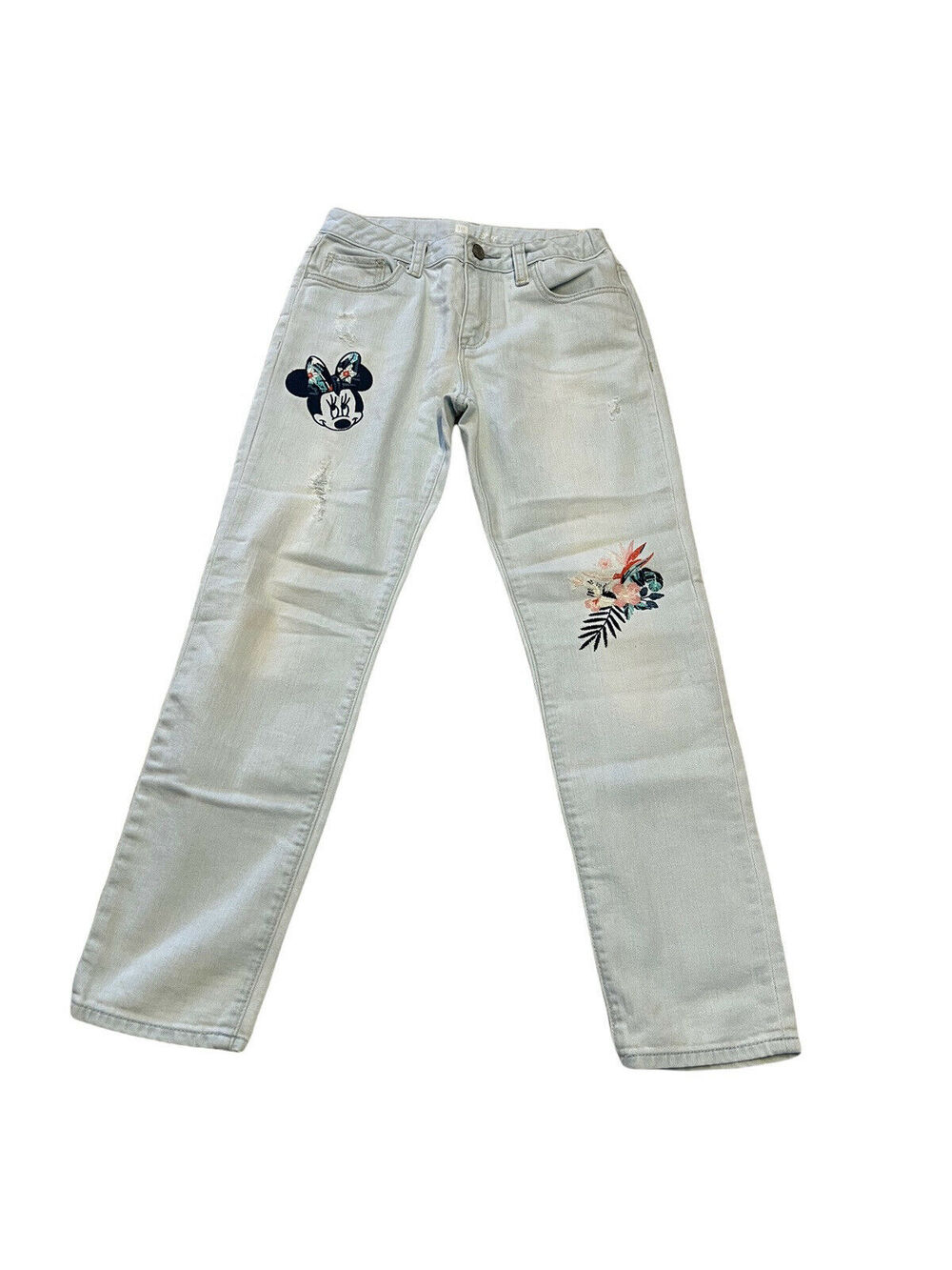 Gap Kids Jeans Disney Character Girls Minnie Mouse Mickey Mouse Blue size 10